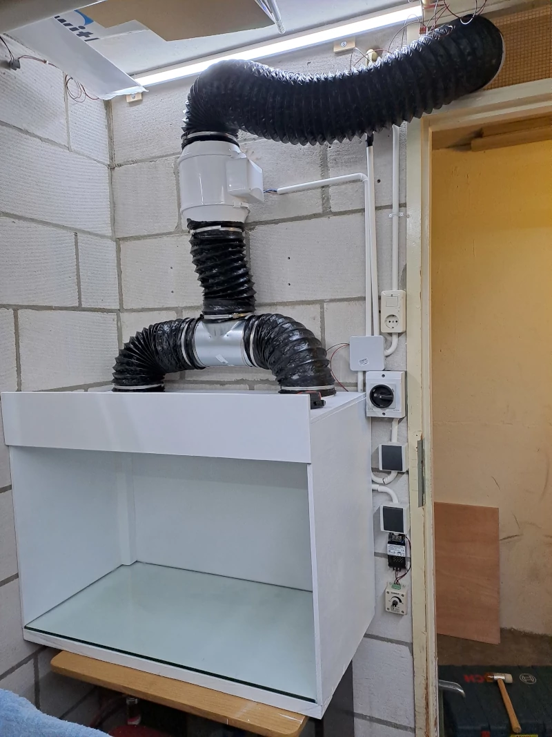 opstelling met slangen