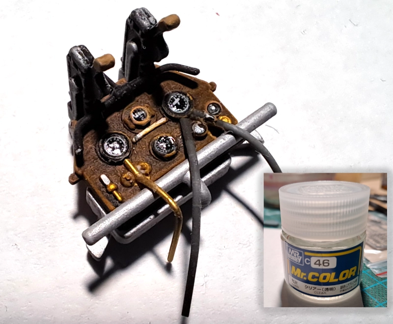 Control paneel met gloss vernis aangebracht