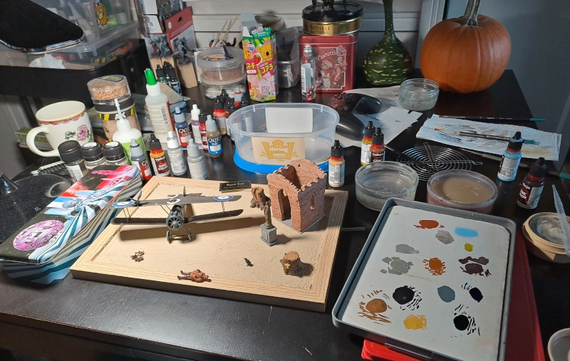 In progress diorama