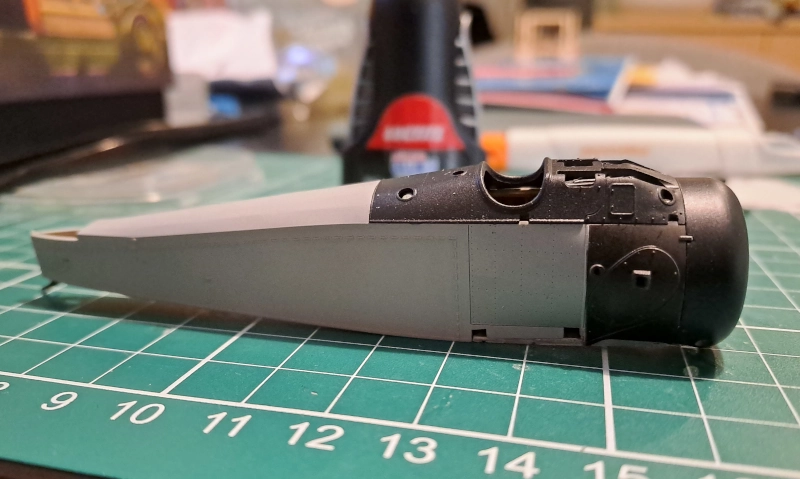 Gebouwde fusilage en kap