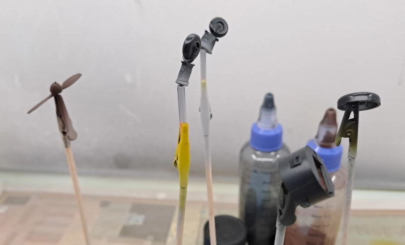 andere onderdelen geairbrusht