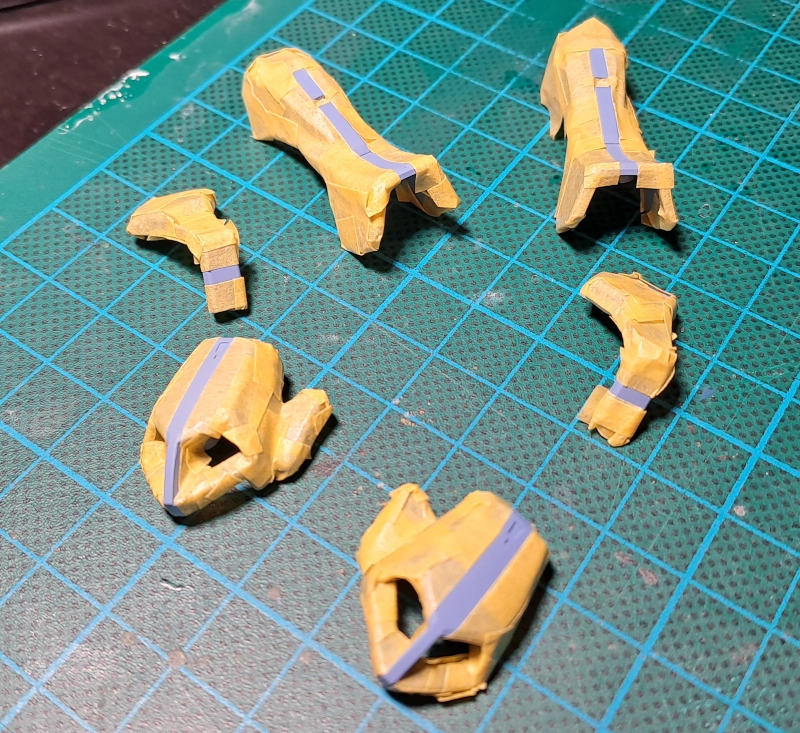 gemaskeerde onderdelen